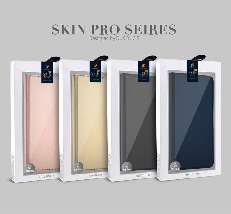 Husă flip Dux Ducis Skin Pro, pentru Samsung Galaxy S8 - albastru închis