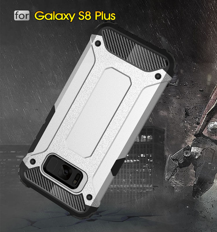 Carcasă super rezistentă Armor, pentru Samsung Galaxy S8 Plus - argintiu