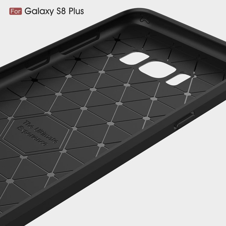 Carcasă din plastic cu textură șlefuită, pentru Samsung Galaxy S8 Plus - albastru închis