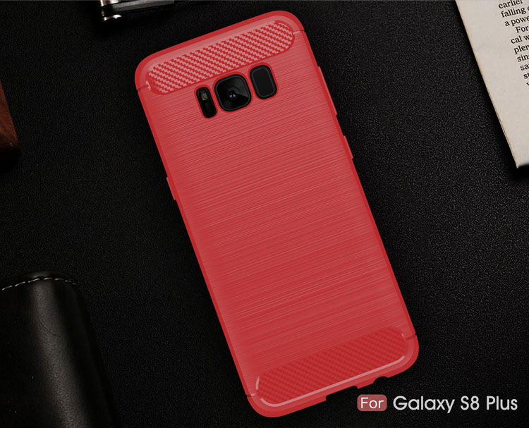 Carcasă din plastic cu textură șlefuită, pentru Samsung Galaxy S8 Plus - albastru închis Carcasă din plastic cu textură șlefuită, pentru Samsung Galaxy S8 Plus - albastru închis
