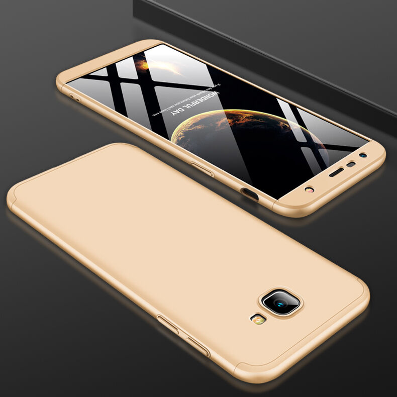 Gkk Carcasă rezistentă pentru Samsung Galaxy J4 Plus - negru-auriu