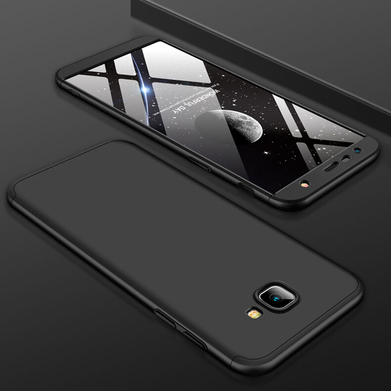 Gkk Carcasă rezistentă pentru Samsung Galaxy J4 Plus - argintiu-negru