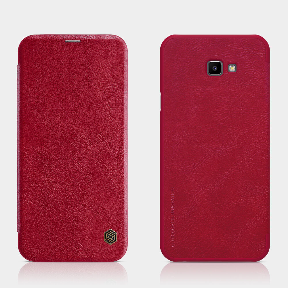 Husă flip Nillkin Qin, din piele, pentru Samsung Galaxy J4 Plus - maro