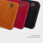 Husă flip Nillkin Qin, din piele, pentru Samsung Galaxy J4 Plus - negru
