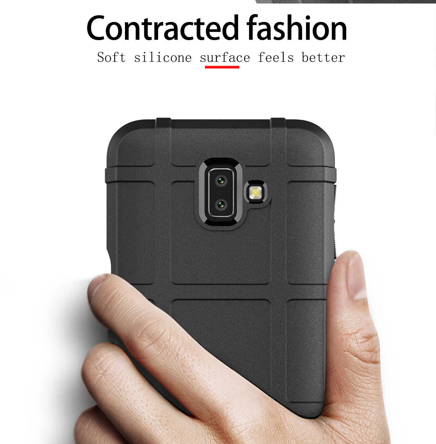 Carcasă din plastic rezistentă la șoc, pentru Samsung Galaxy J6 Plus - verde