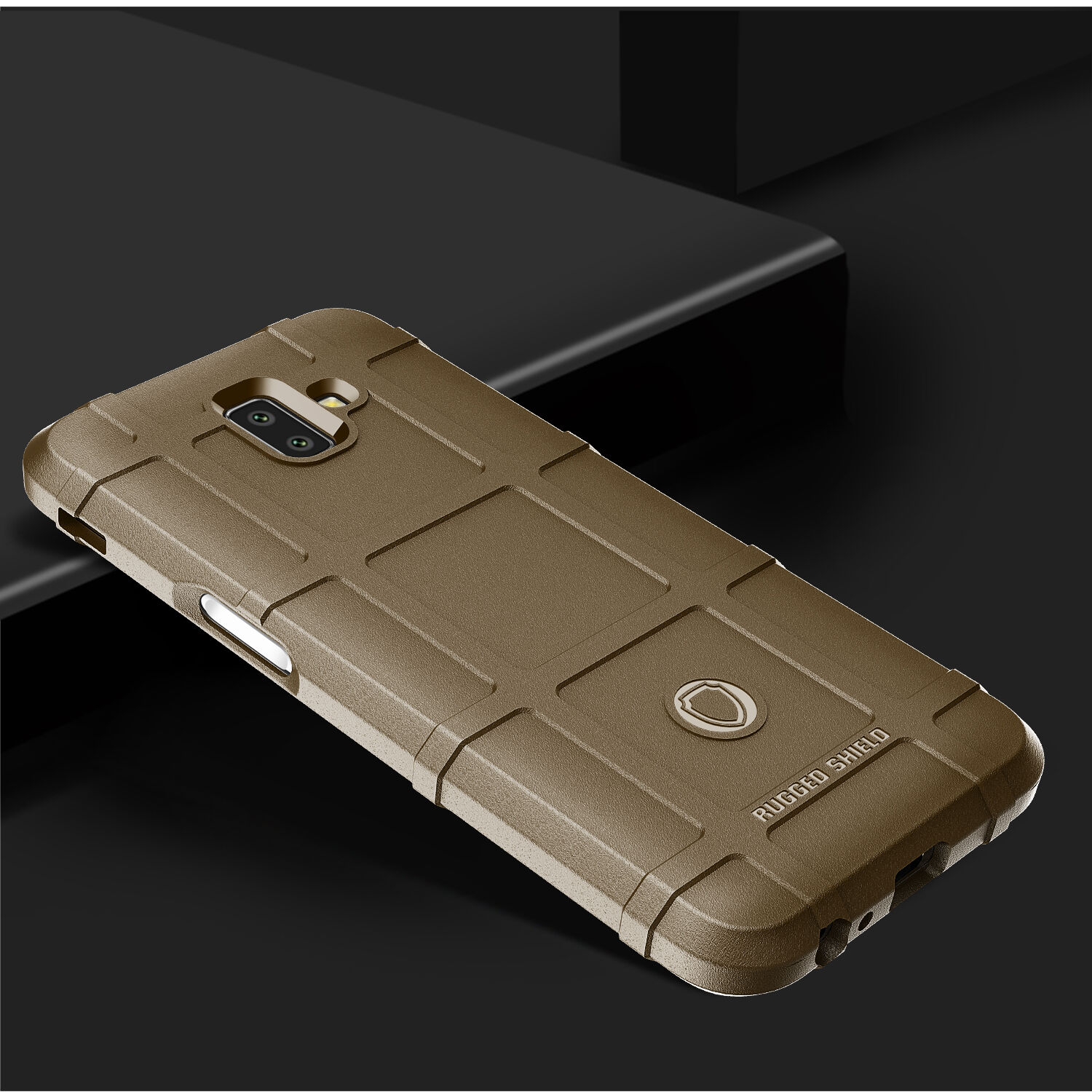 Carcasă din plastic rezistentă la șoc, pentru Samsung Galaxy J6 Plus - negru