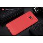 Carcasă din plastic cu textură șlefuită, pentru Samsung Galaxy J4 Plus - roșu