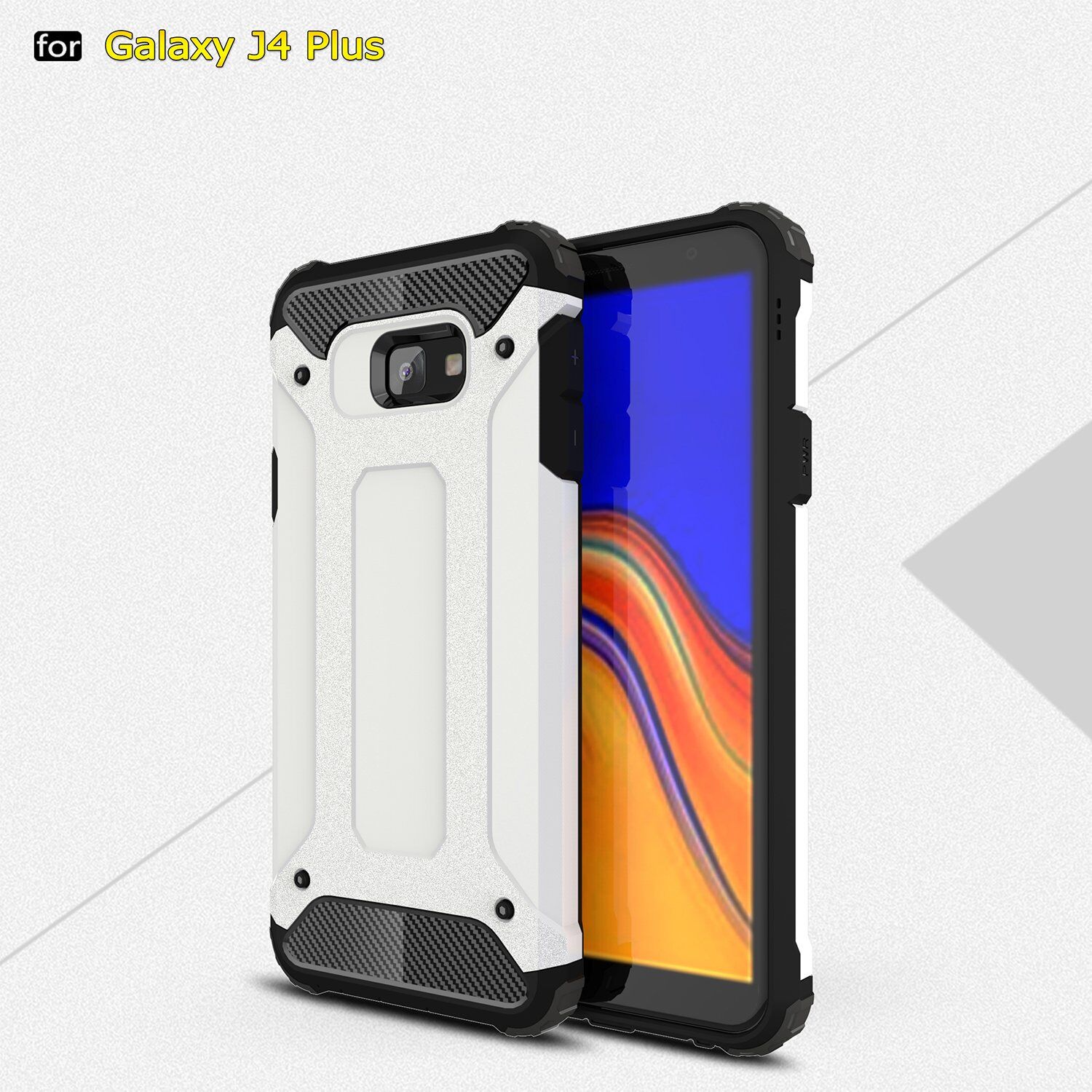 Carcasă super rezistentă Armor, pentru Samsung Galaxy J4 Plus - auriu