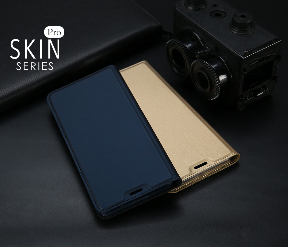 Husă flip Dux Ducis Skin Pro, pentru Samsung Galaxy J4 Plus - albastru închis