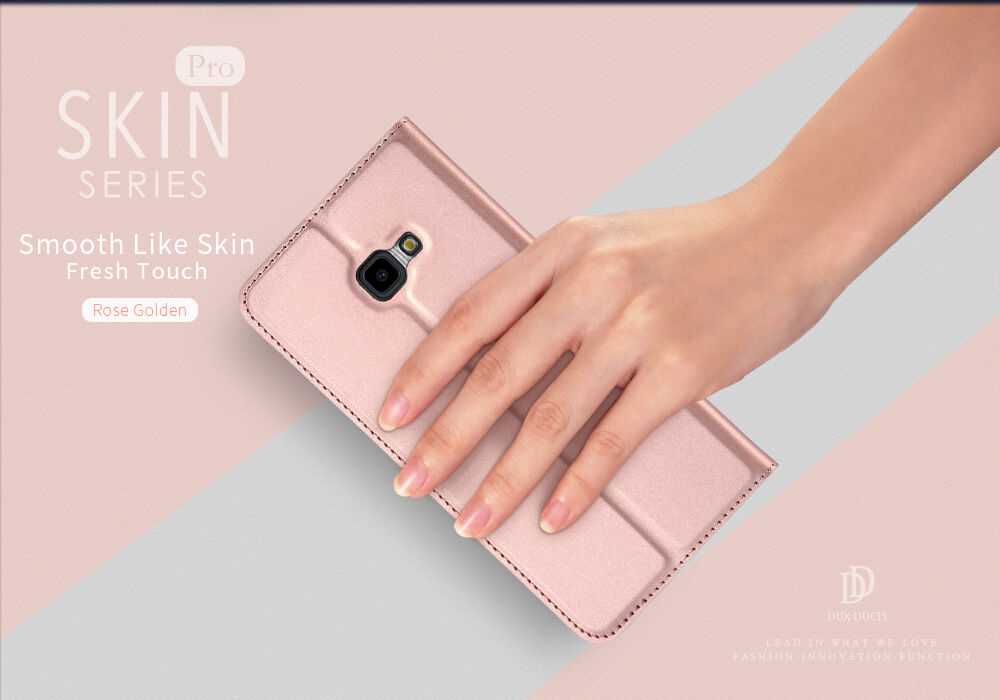 Husă flip Dux Ducis Skin Pro, pentru Samsung Galaxy J4 Plus - auriu