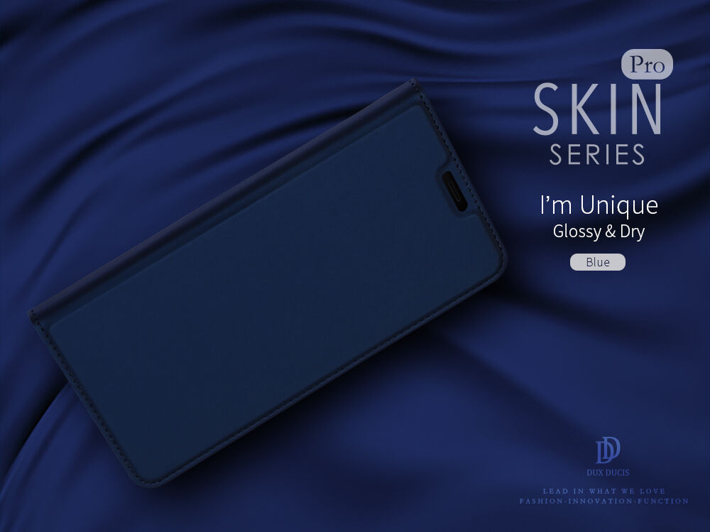 Husă flip Dux Ducis Skin Pro, pentru Samsung Galaxy J4 Plus - roz-auriu