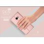 Husă flip Dux Ducis Skin Pro, pentru Samsung Galaxy J4 Plus - roz-auriu