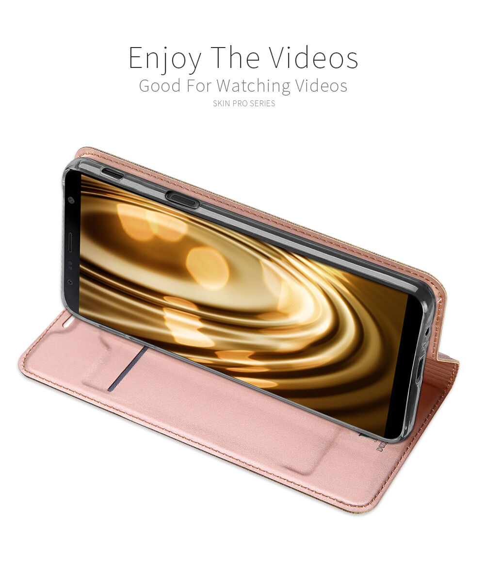 Husă flip Dux Ducis Skin Pro, pentru Samsung Galaxy J4 Plus - gri