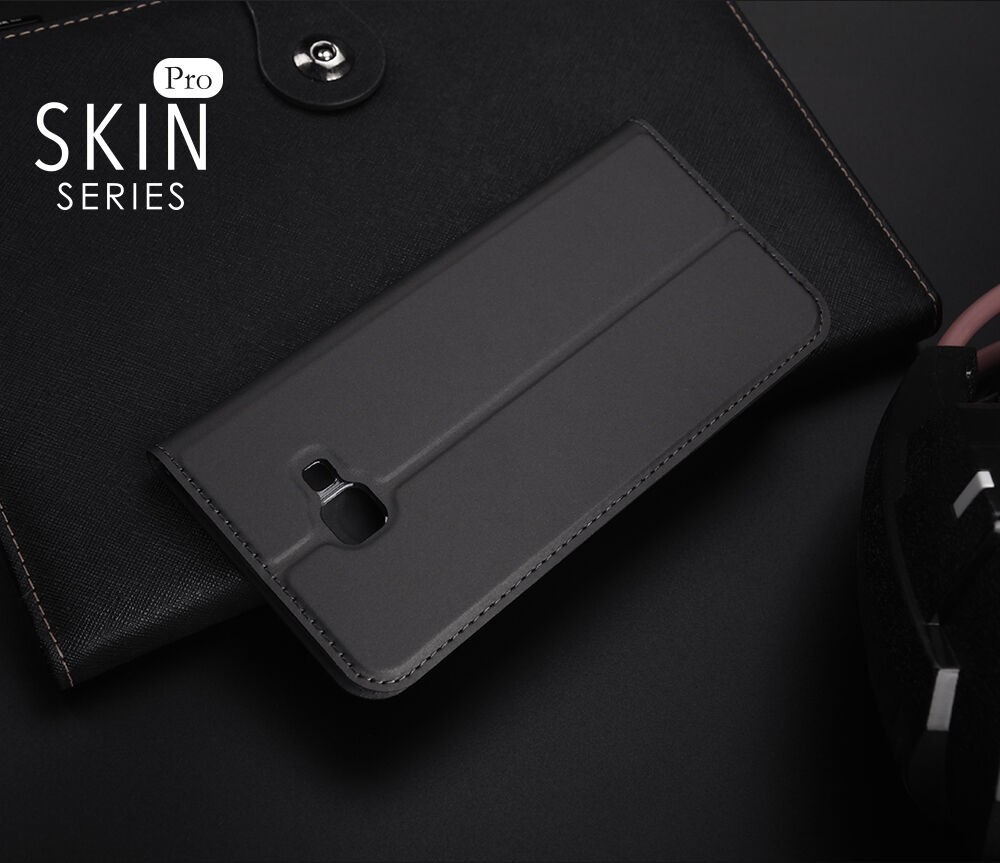 Husă flip Dux Ducis Skin Pro, pentru Samsung Galaxy J4 Plus - gri