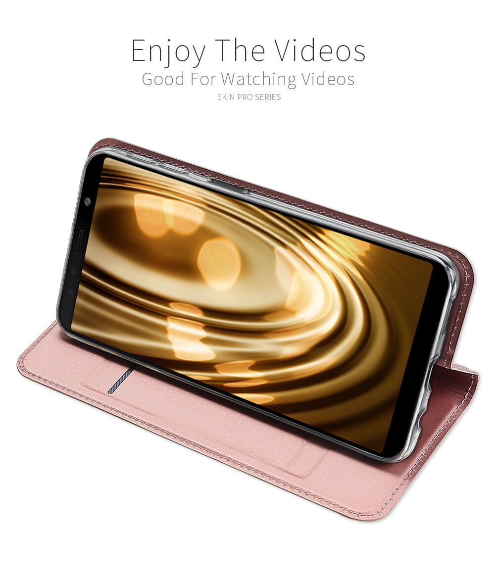Husă flip Dux Ducis Skin Pro, pentru Samsung Galaxy A7 (2018) - auriu