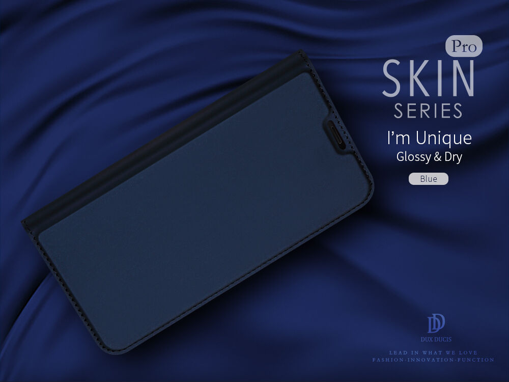 Husă flip Dux Ducis Skin Pro, pentru Samsung Galaxy A7 (2018) - roz-auriu