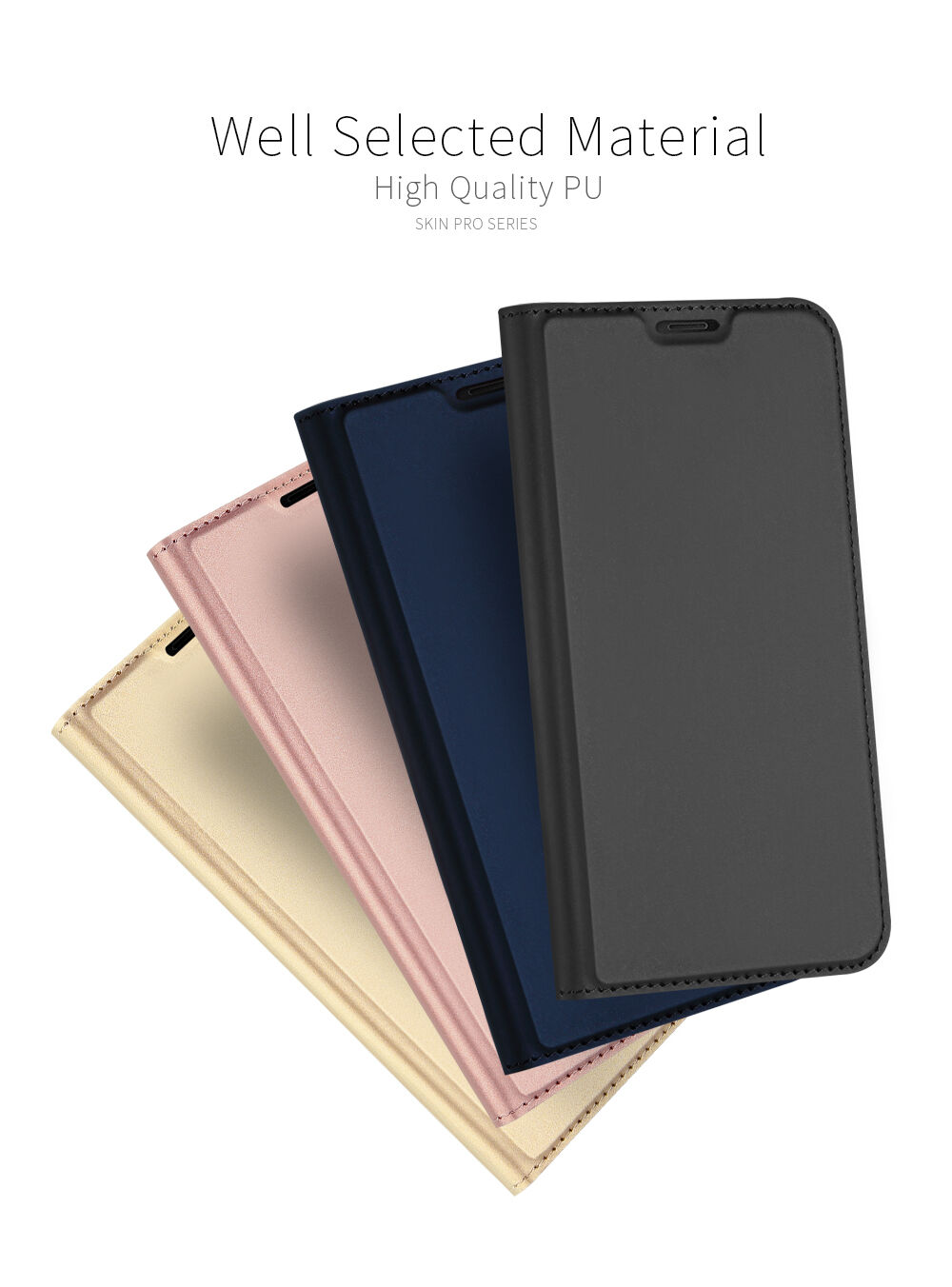 Husă flip Dux Ducis Skin Pro, pentru Samsung Galaxy A7 (2018) - gri