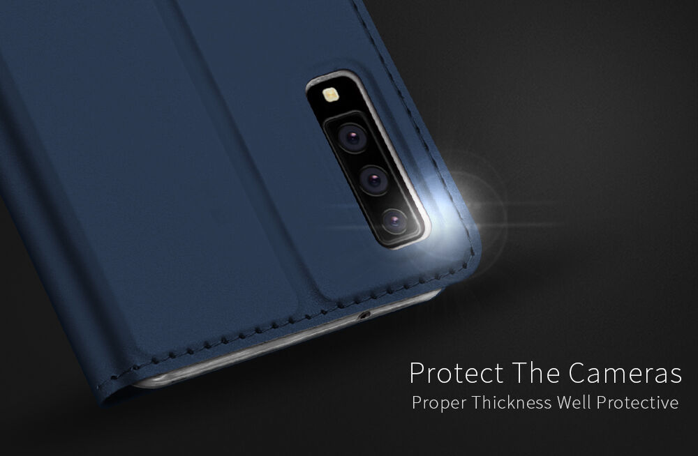 Husă flip Dux Ducis Skin Pro, pentru Samsung Galaxy A7 (2018) - gri