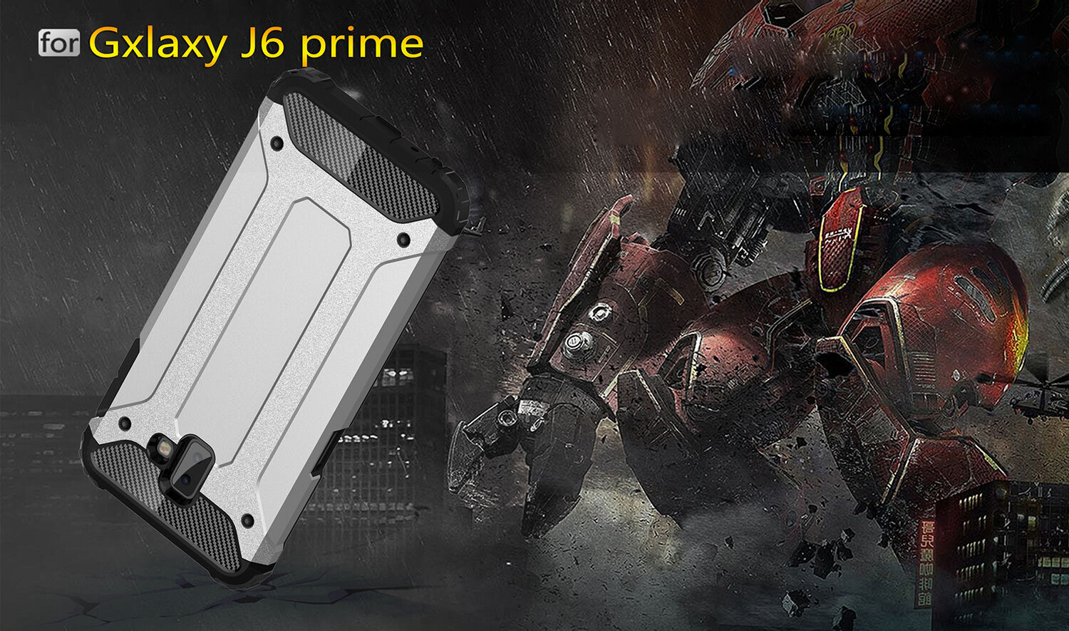 Carcasă super rezistentă Armor, pentru Samsung Galaxy J6 Plus - auriu