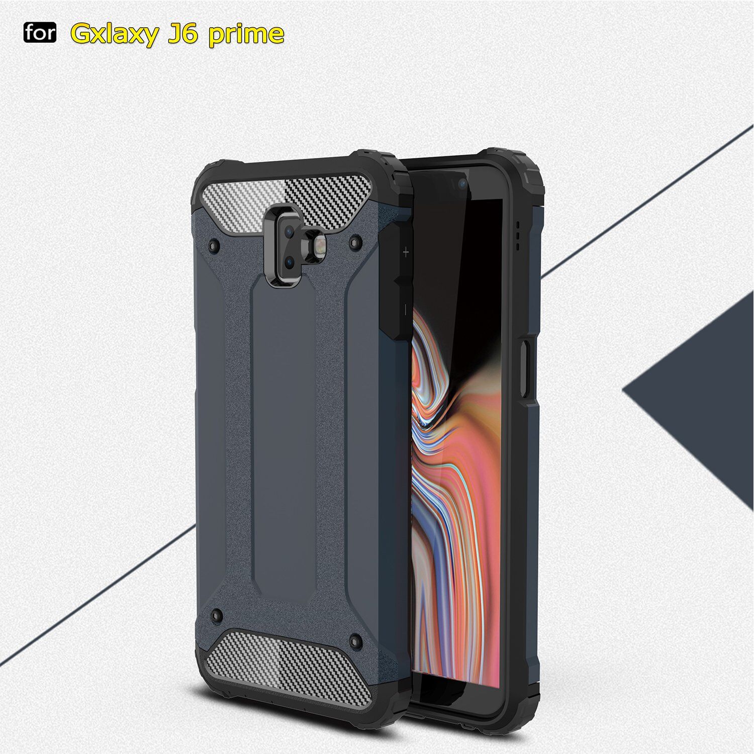 Carcasă super rezistentă Armor, pentru Samsung Galaxy J6 Plus - auriu