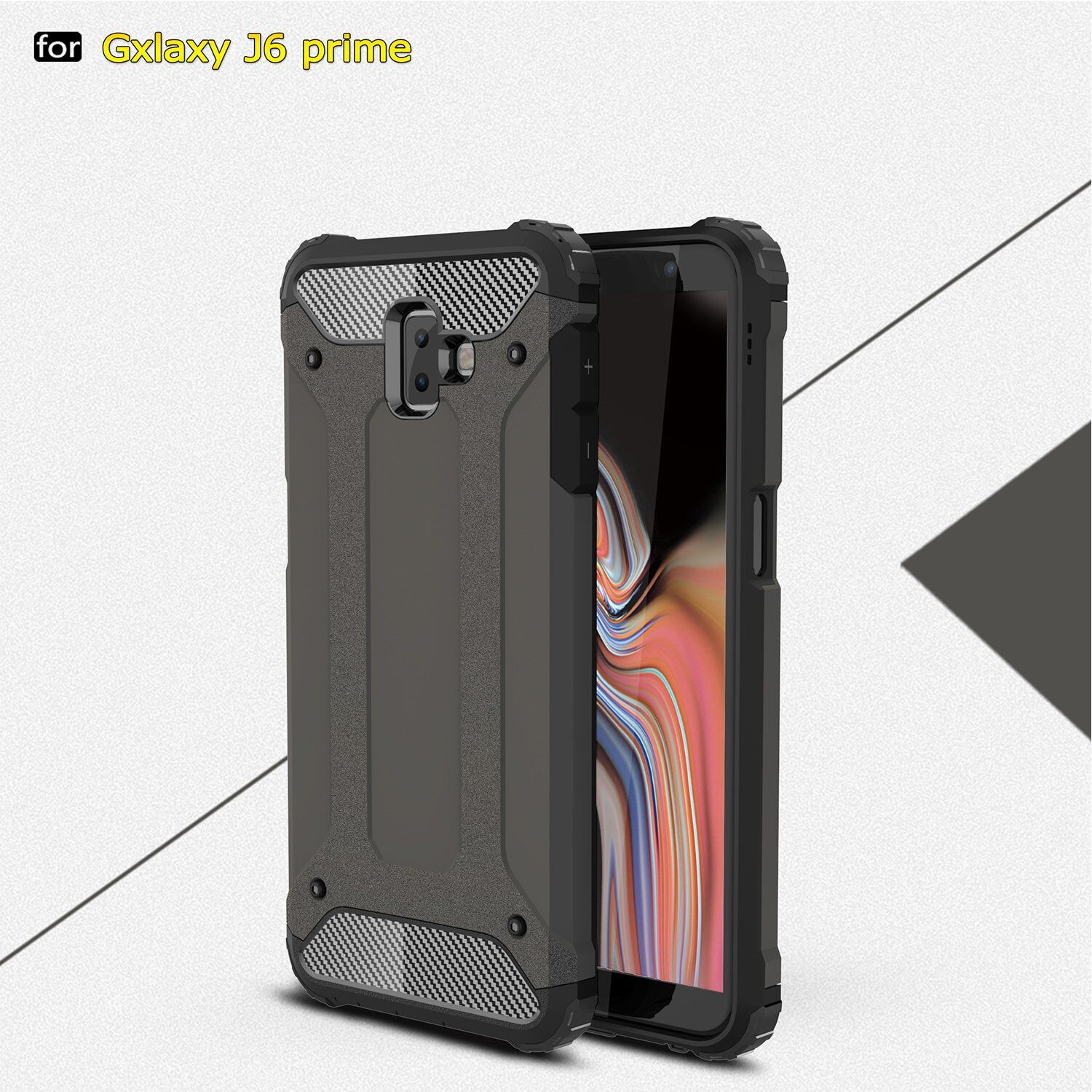 Carcasă super rezistentă Armor, pentru Samsung Galaxy J6 Plus - auriu