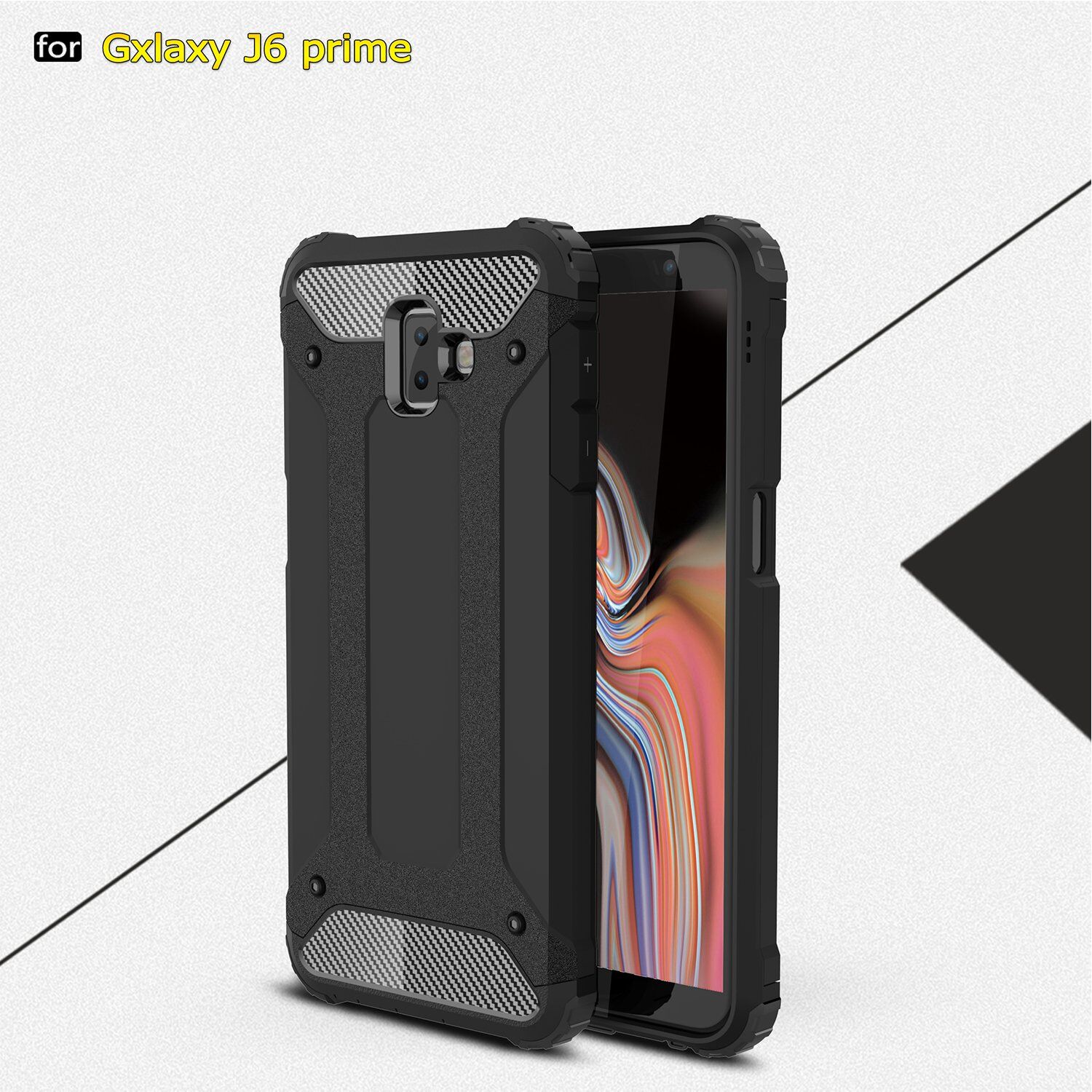 Carcasă super rezistentă Armor, pentru Samsung Galaxy J6 Plus - auriu