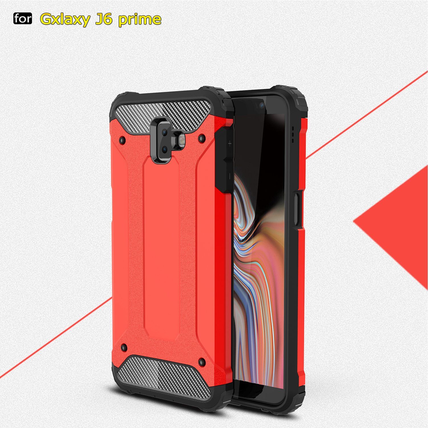 Carcasă super rezistentă Armor, pentru Samsung Galaxy J6 Plus - auriu
