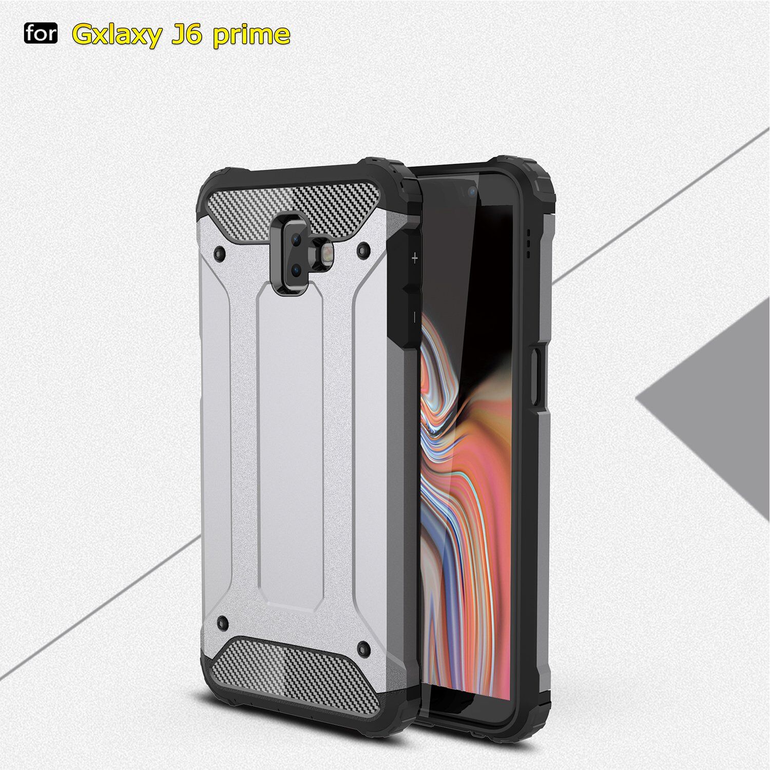 Carcasă super rezistentă Armor, pentru Samsung Galaxy J6 Plus - auriu