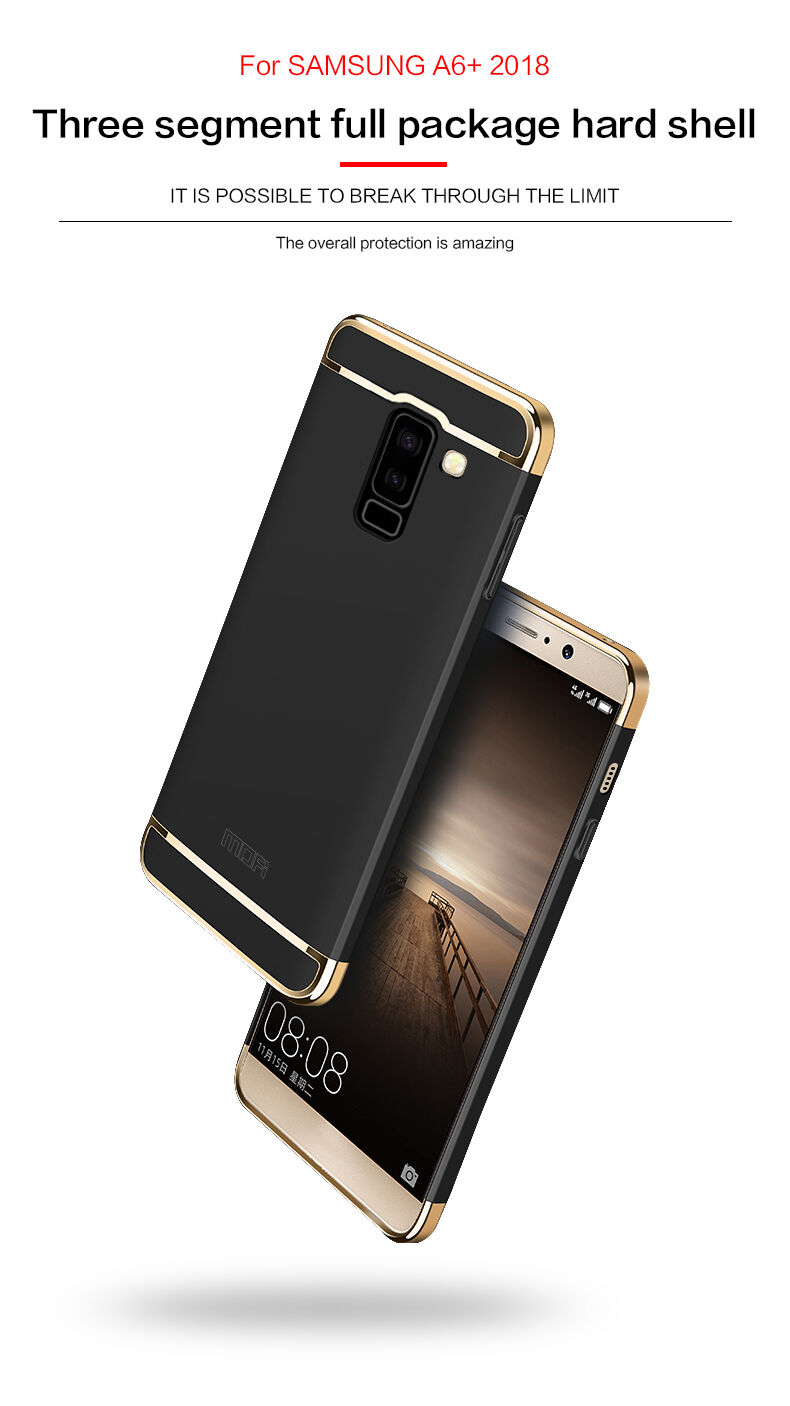 Carcasă Mofi Guard, din plastic, pentru Samsung Galaxy A6 Plus (2018) - albastru