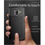 Carcasă Ipaky, din plastic cu textură carbon, pentru Samsung Galaxy A6 (2018) - albastru închis