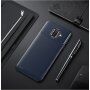 Carcasă Ipaky, din plastic cu textură carbon, pentru Samsung Galaxy A6 (2018) - albastru închis