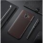 Carcasă Ipaky, din plastic cu textură carbon, pentru Samsung Galaxy A6 (2018) - albastru închis