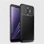 Carcasă Ipaky, din plastic cu textură carbon, pentru Samsung Galaxy A6 (2018) - albastru închis