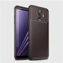 Carcasă Ipaky, din plastic cu textură carbon, pentru Samsung Galaxy A6 (2018) - albastru închis