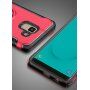 Carcasă rezistentă cu suport, pentru Samsung Galaxy J6 (2018) - roșu