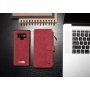 Husă tip portofel Caseme 2 în 1, pentru Samsung Galaxy Note 9 - roșu