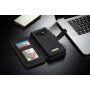 Husă tip portofel Caseme 2 în 1, pentru Samsung Galaxy Note 9 - roșu
