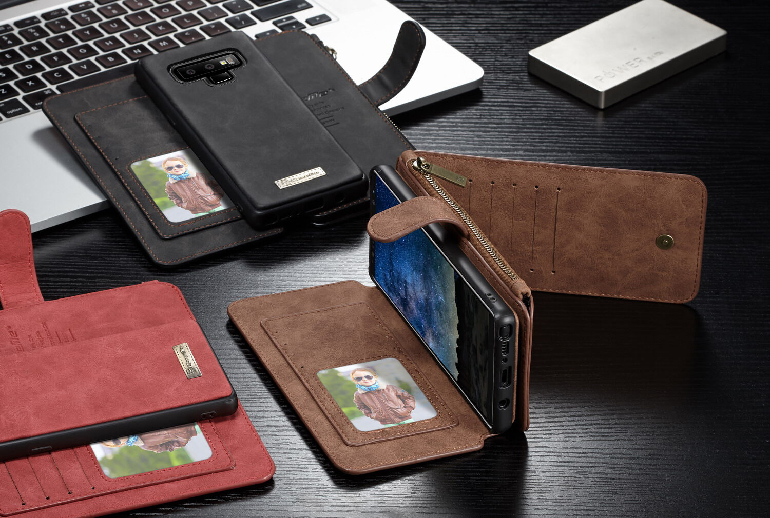 Husă tip portofel Caseme 2 în 1, pentru Samsung Galaxy Note 9 - negru Husă tip portofel Caseme 2 în 1, pentru Samsung Galaxy Note 9 - negru