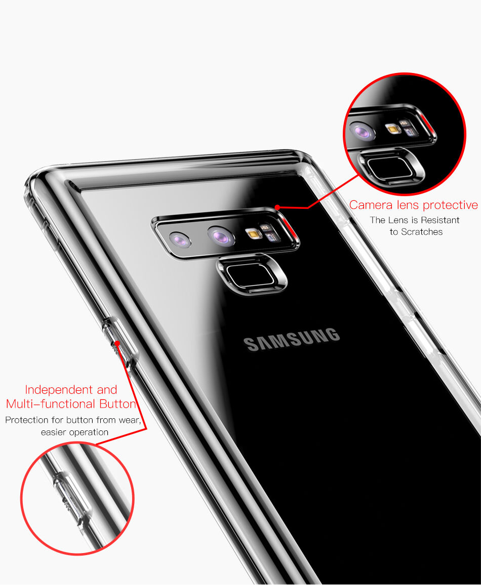Carcasă Baseus Safety, din plastic, pentru Samsung Galaxy Note 9 - transparent
