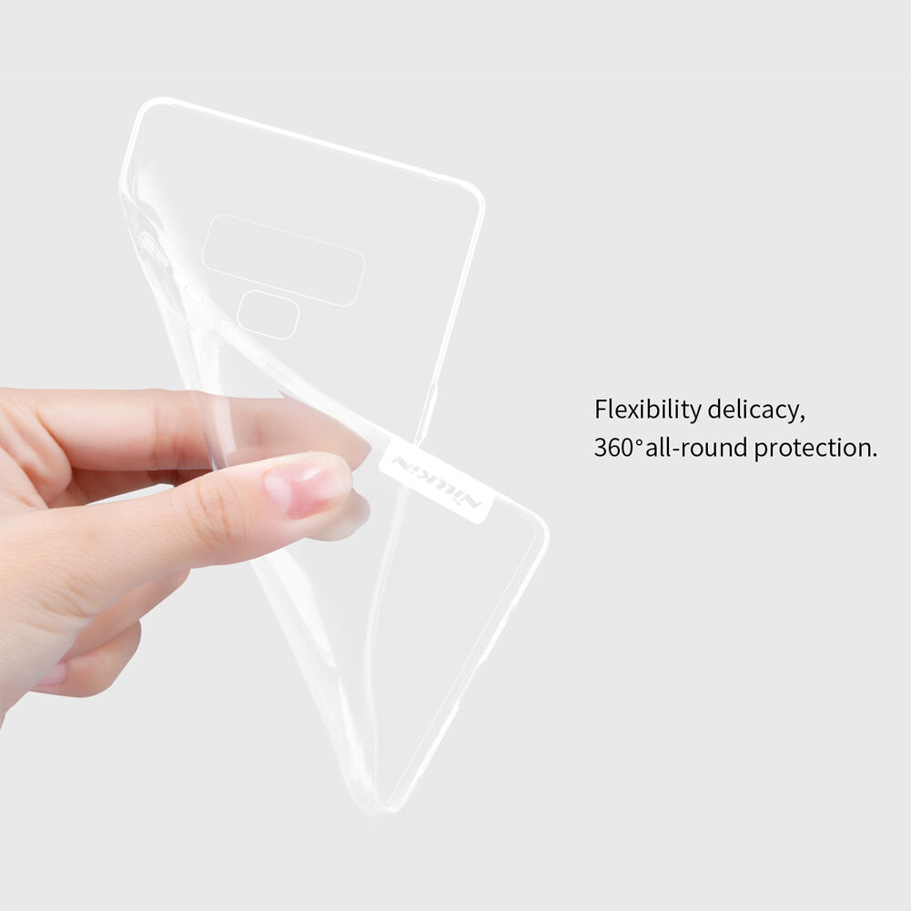 Carcasă Nillkin Nature, din plastic transparent, pentru Samsung Galaxy Note 9 - gri