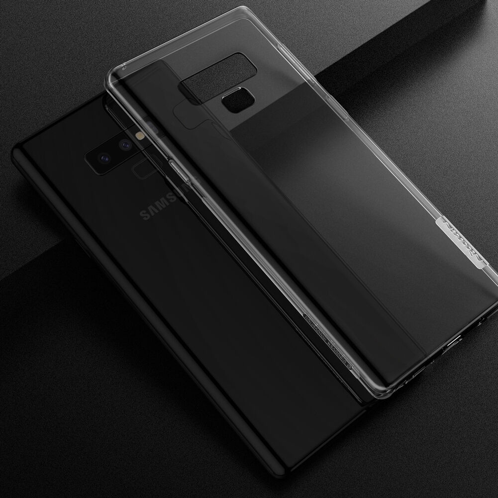 Carcasă Nillkin Nature, din plastic transparent, pentru Samsung Galaxy Note 9 - gri Carcasă Nillkin Nature, din plastic transparent, pentru Samsung Galaxy Note 9 - gri
