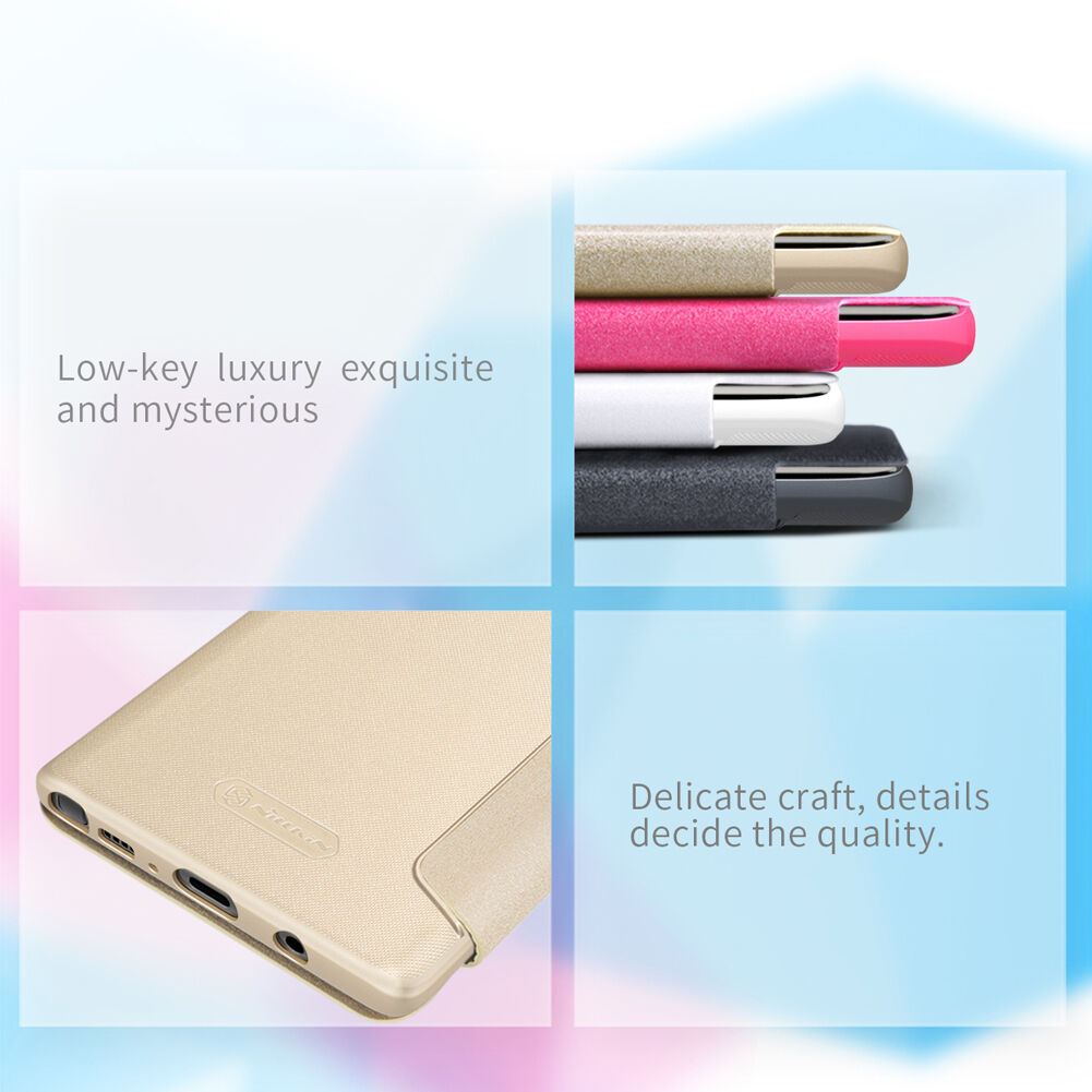 Husă flip Nillkin Sparkle, pentru Samsung Galaxy Note 9 - auriu