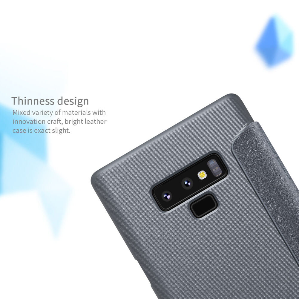 Husă flip Nillkin Sparkle, pentru Samsung Galaxy Note 9 - alb