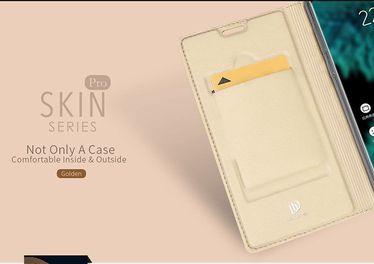 Husă flip Dux Ducis Skin Pro, pentru Samsung Galaxy Note 9 - auriu
