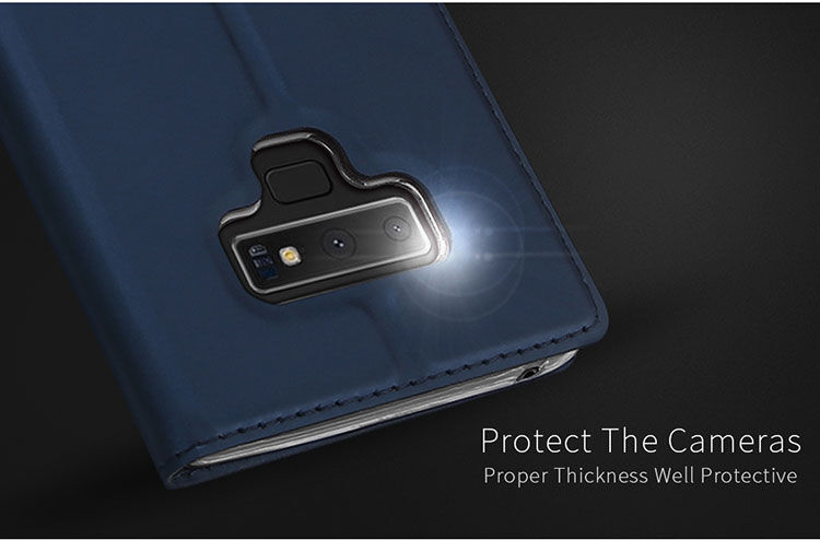 Husă flip Dux Ducis Skin Pro, pentru Samsung Galaxy Note 9 - roz-auriu