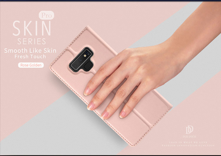 Husă flip Dux Ducis Skin Pro, pentru Samsung Galaxy Note 9 - negru