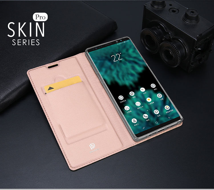 Husă flip Dux Ducis Skin Pro, pentru Samsung Galaxy Note 9 - negru