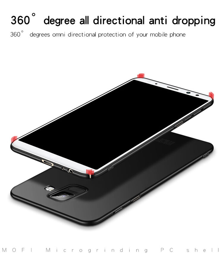 Carcasă Mofi din plastic pentru Samsung Galaxy J6 (2018) - roșu