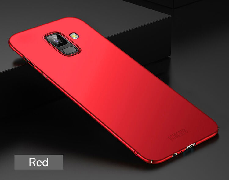 Carcasă Mofi din plastic pentru Samsung Galaxy J6 (2018) - roșu