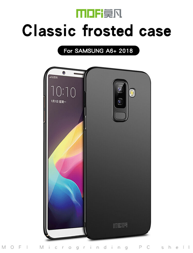 Carcasă Mofi din plastic pentru Samsung Galaxy A6 Plus (2018) - negru